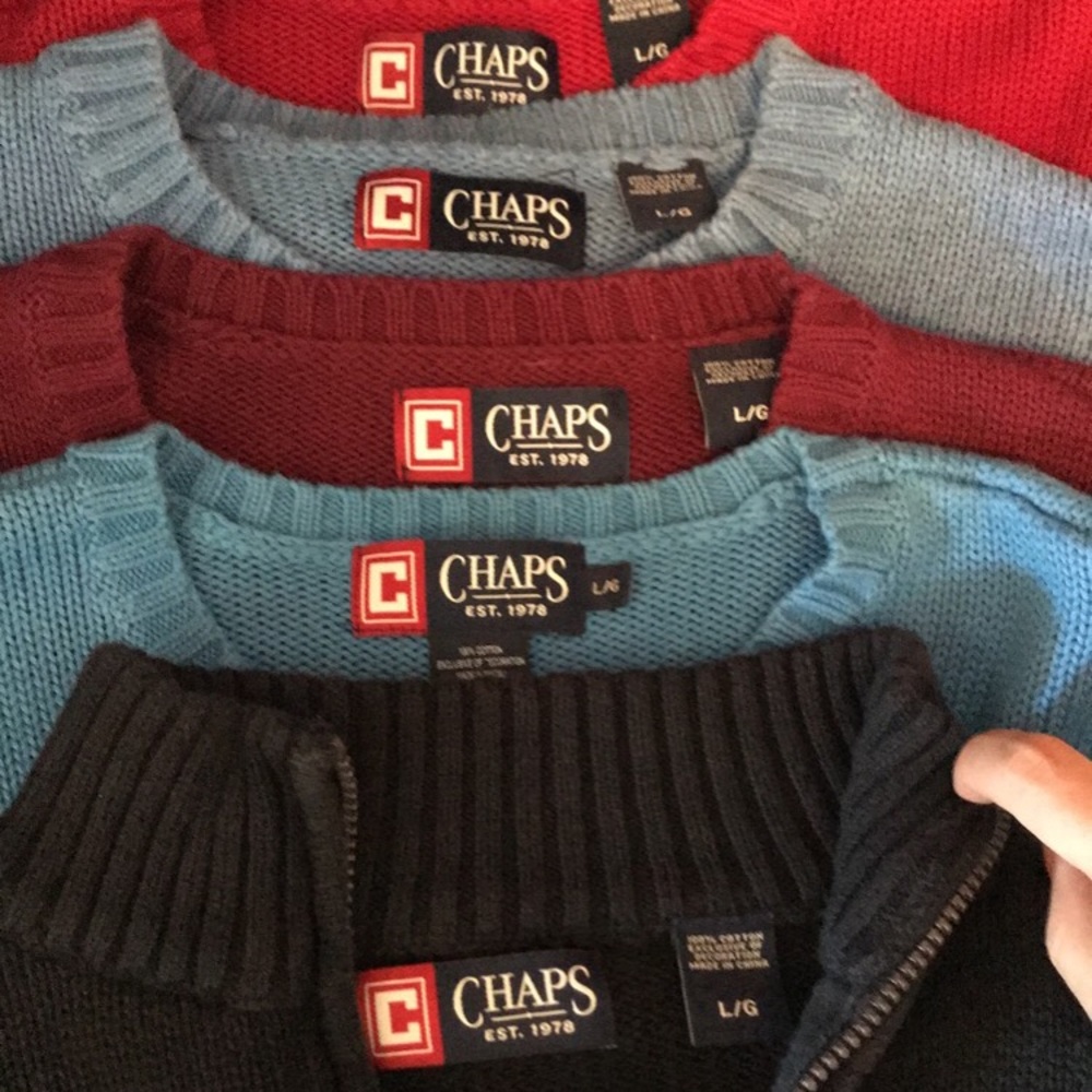 Chaps Sweaters 5 pack - Picture 2 of 7